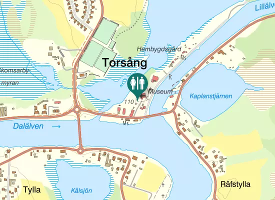 Karta over Vikavägen
