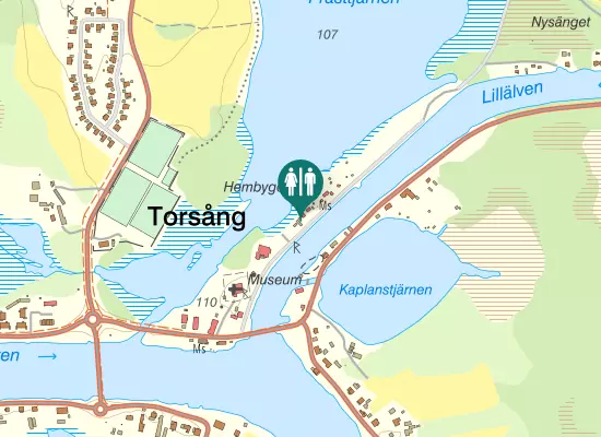 Karta over Torsång