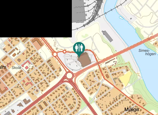 Karta over Mjälgavägen 2