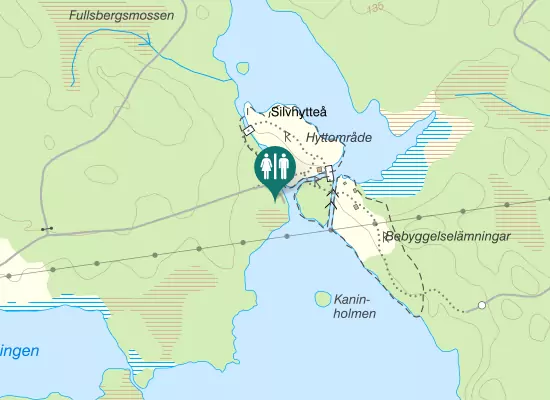 Karta over Silfhytteå