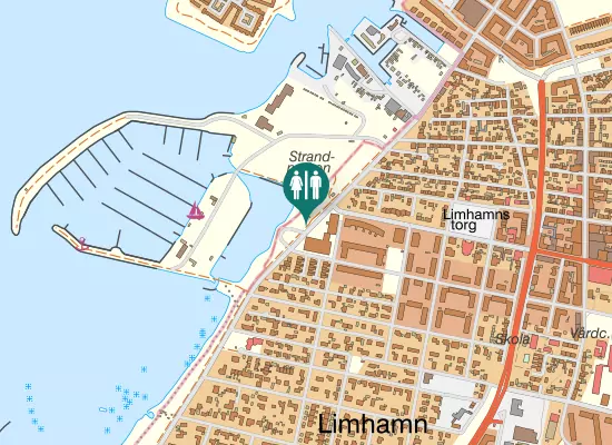 Karta över Strandgatan