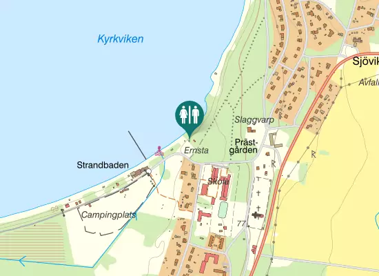 Karta over Storsjövägen