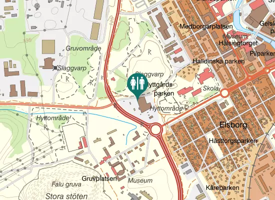 Karta over Stigaregatan