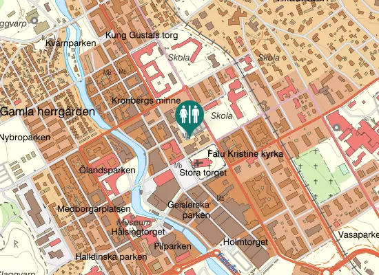 Karta over Kristinegatan