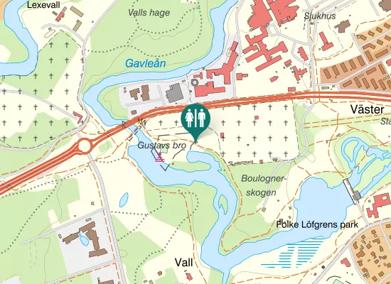 Karta over Västra vägen