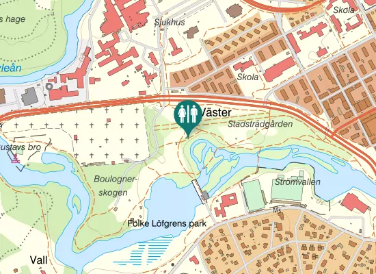 Karta over Agnes von Krusenstjernas allé