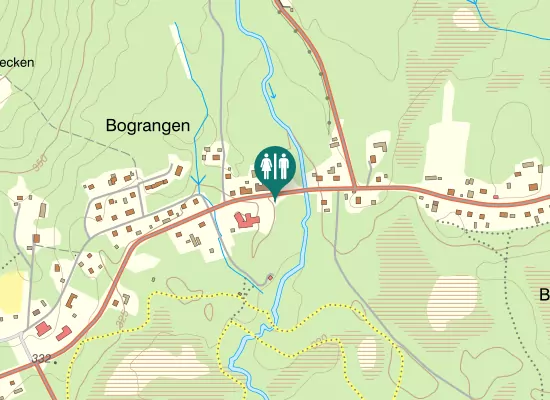 Karta over Gränsvägen