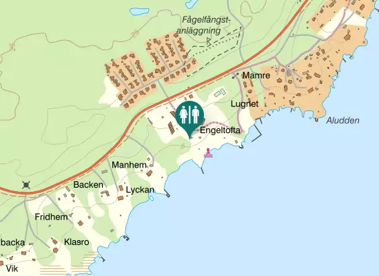 Karta over Bönavägen
