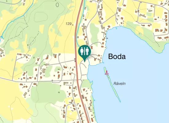 Karta over Boda Ställplats