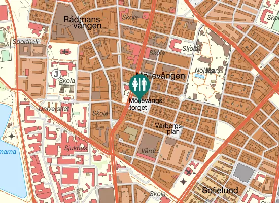 Karta över Möllevångstorget