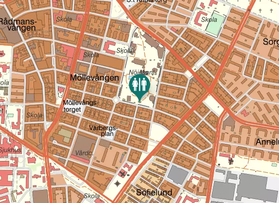 Karta over Kristianstadsgatan