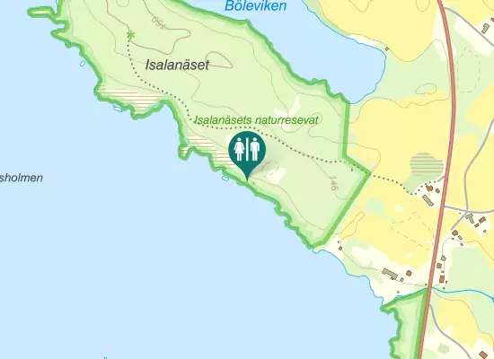 Karta over Näset runt