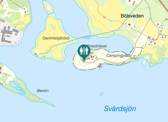 Karta over Smednäsvägen