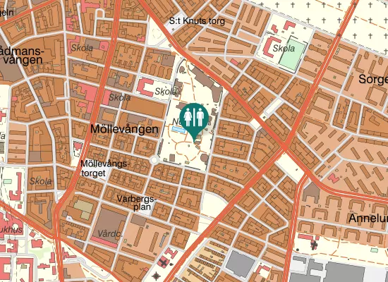 Karta over Kristianstadsgatan