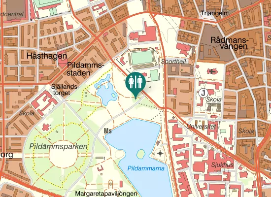 Karta over Carl Gustafs väg 20