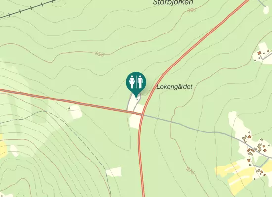 Karta över Tällbergsvägen