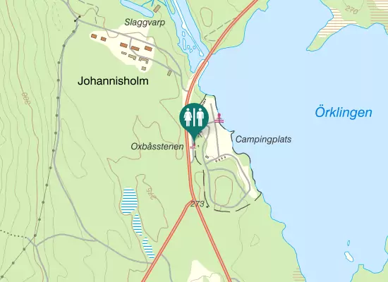 Karta over Inlandsvägen