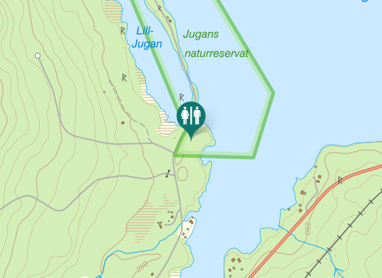 Karta över Inlandsvägen