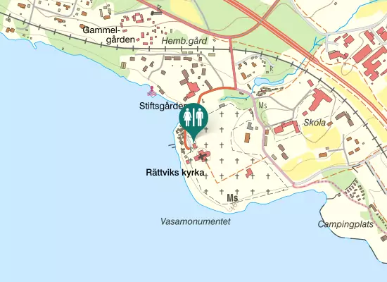 Karta over Kyrkvägen