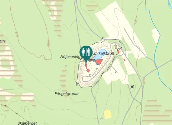Karta over Dalhallavägen
