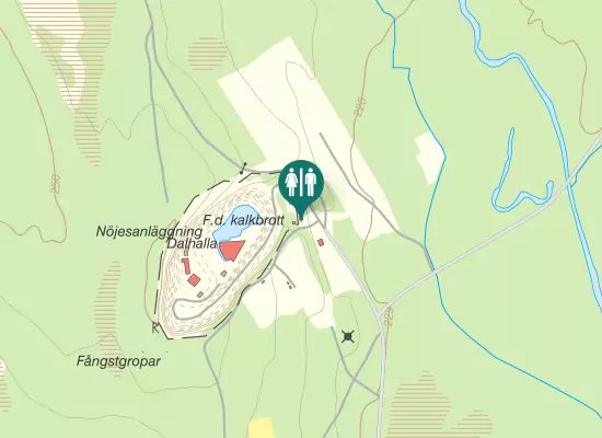 Karta over Dalhallavägen