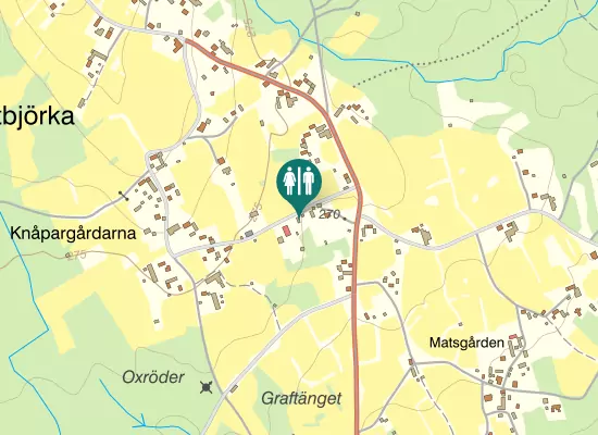 Karta over Bystugevägen