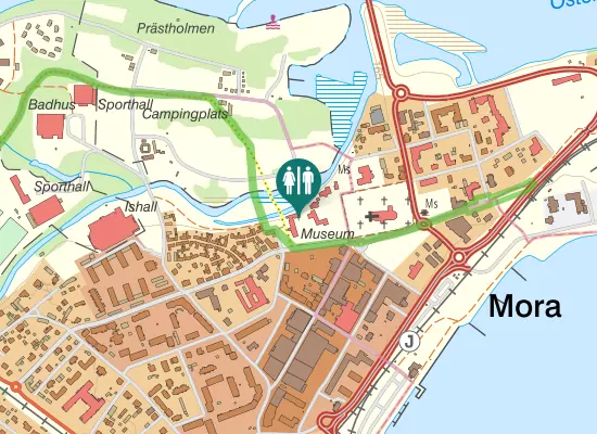 Karta over Vasaloppsspåret