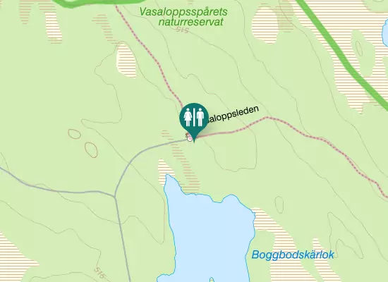 Karta over Vasaloppsspåret
