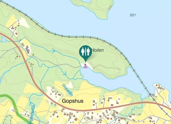 Karta over Vasaloppsvägen