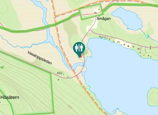 Karta over Vasaloppsleden