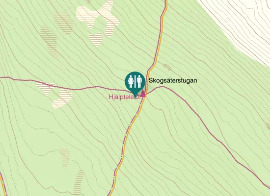 Karta over Skogssätravägarna