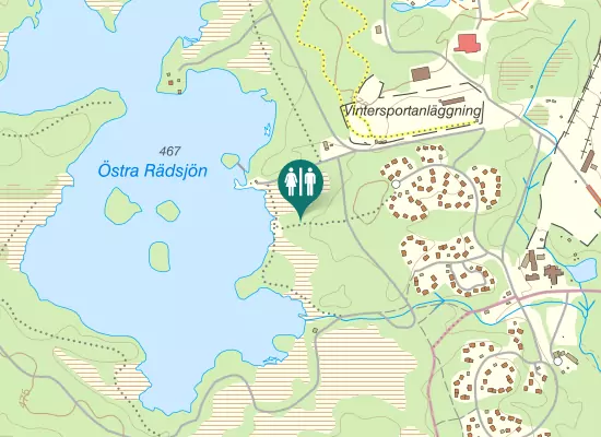 Karta over Norra Stugvägen