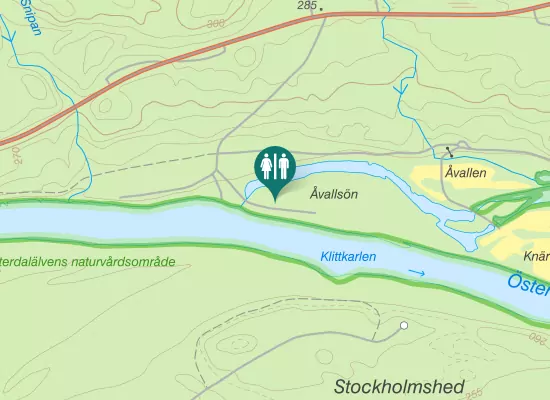 Karta över Åsenvägen