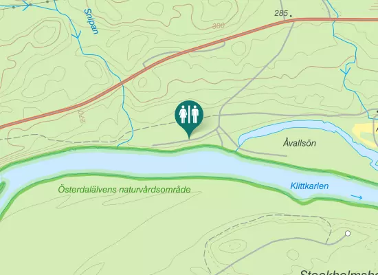 Karta over Åsenvägen