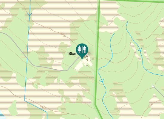 Karta över Inlandsvägen