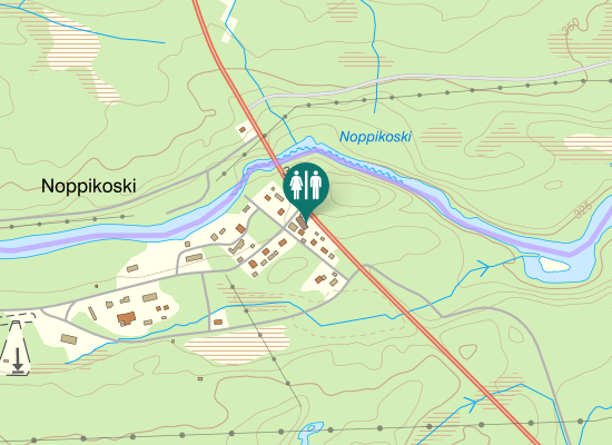 Karta över Inlandsvägen