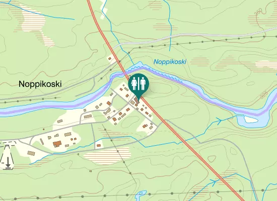 Karta över Inlandsvägen