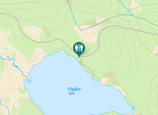 Karta över Abborrsjöknoppsvägen