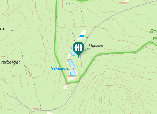 Karta över Sjöändan Nävertjärnsvägen