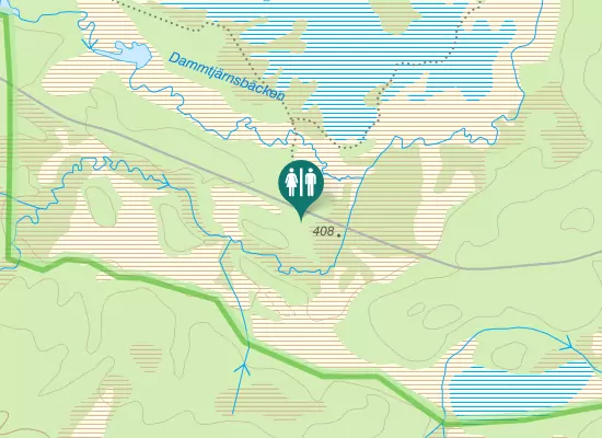 Karta over Svartavallsvägen