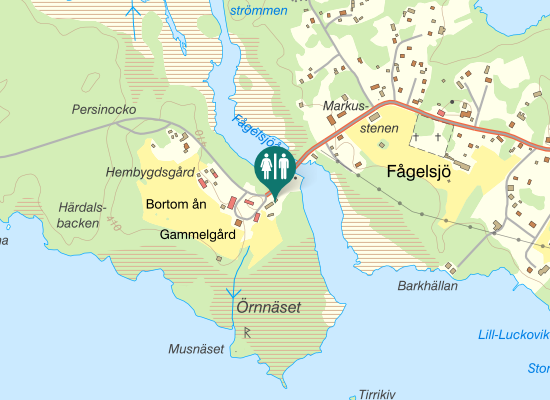Karta över Fågelsjö