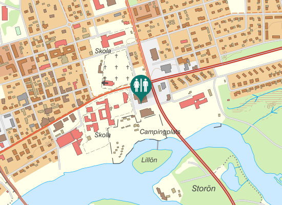 Karta över Kyrkogränd