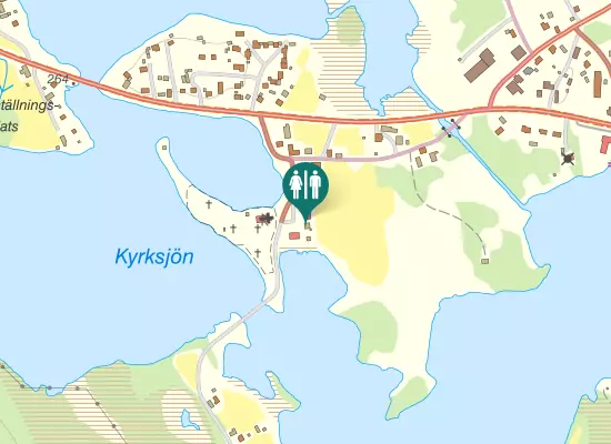 Karta over Kyrkvägen