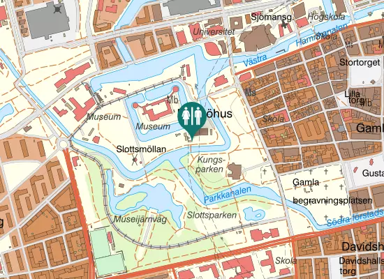 Karta over Trädgårdsbron