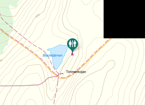 Karta över Vemdalsskalet Björnstigen