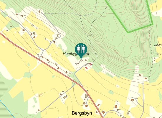 Karta över Hoverbergsleden