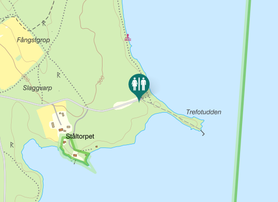 Karta över Norra Strandstigen