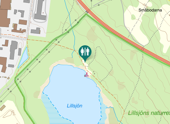 Karta över Inlandsvägen