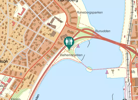 Karta över Vallaleden