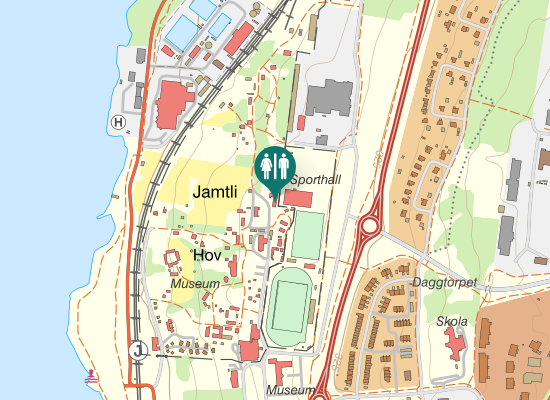 Karta över Hovvallsgränd